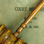Gavel on a desk