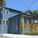 For sale sign outside a new house in New Orleans