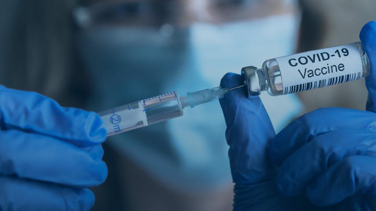 Vaccine vial and syringe