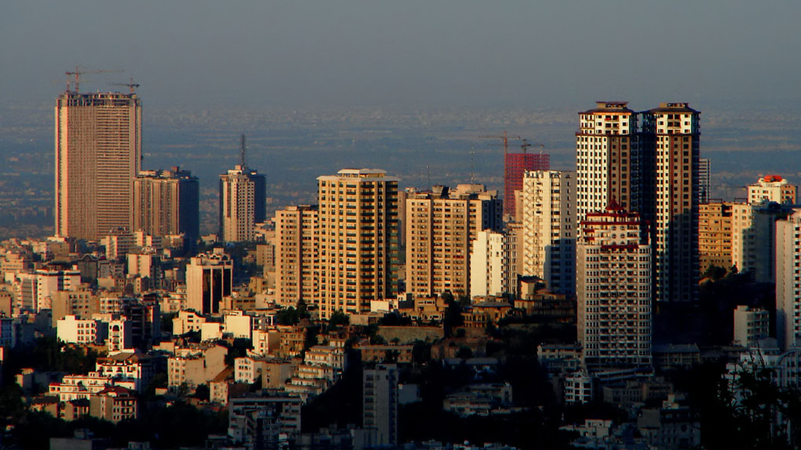 Tehran skyline at sunrise