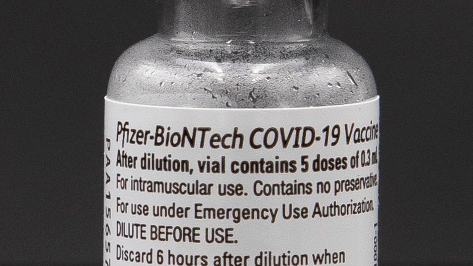 Vaccine vial and syringe