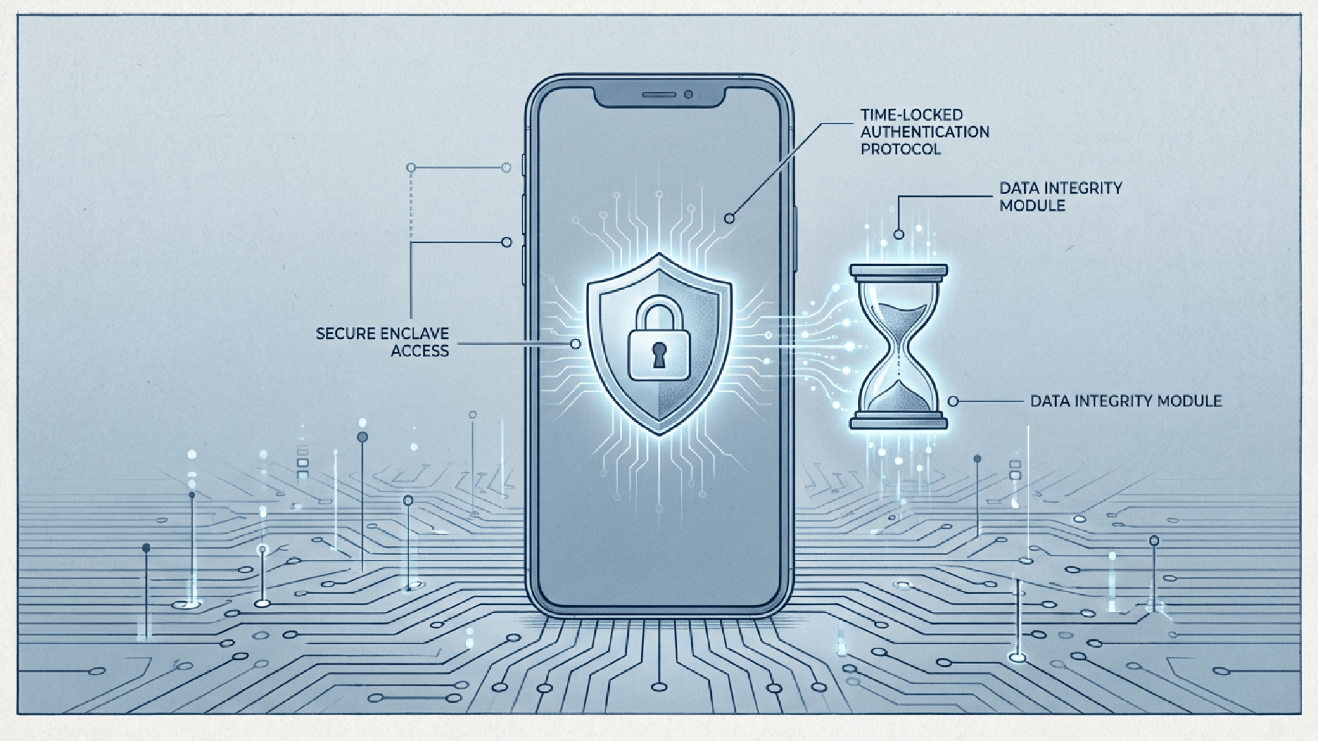 Editorial illustration of Android sideloading security with a one-day wait